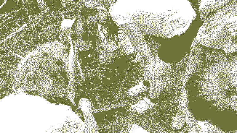 Groupe d&rsquo;enfants à la Ferme Légère